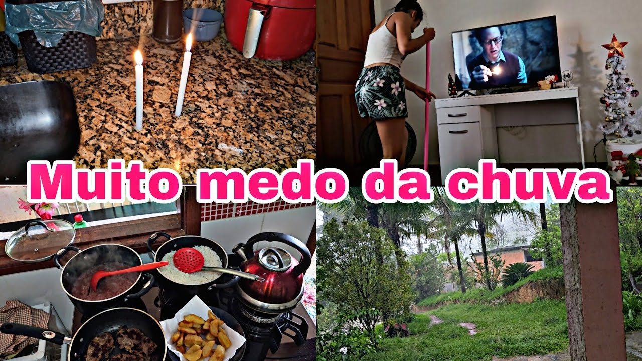 UMA MADRUGADA NO ESCURO! MUITA CHUVA 😨 LARY ASSUMIU A CASA + ESSE SOM PARECE FILME DE TERROR 💀😨