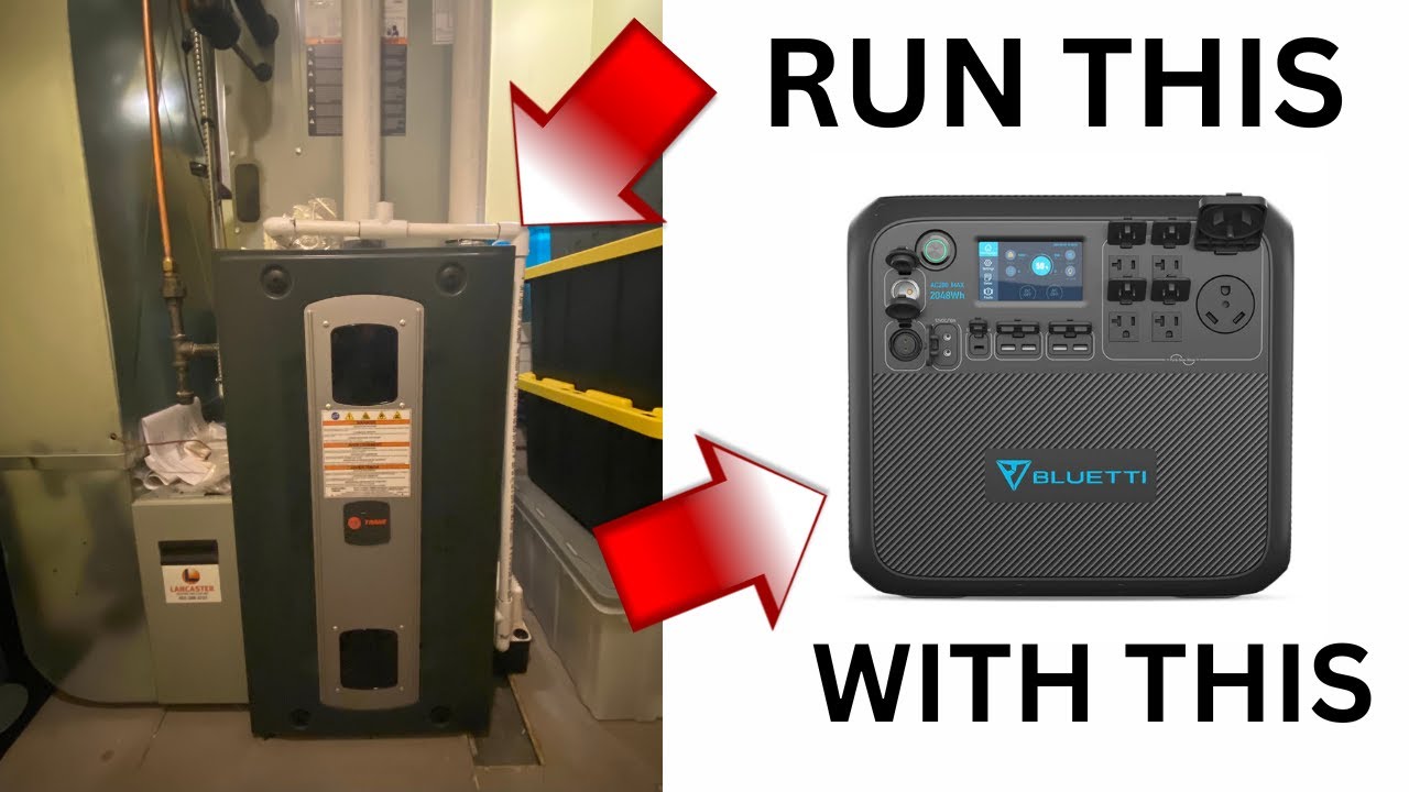 SAVE A TON OF ENERGY & MONEY RUNING MY FURNACE ON A BATTERY #bluetti #diy #money  #furnace #battery