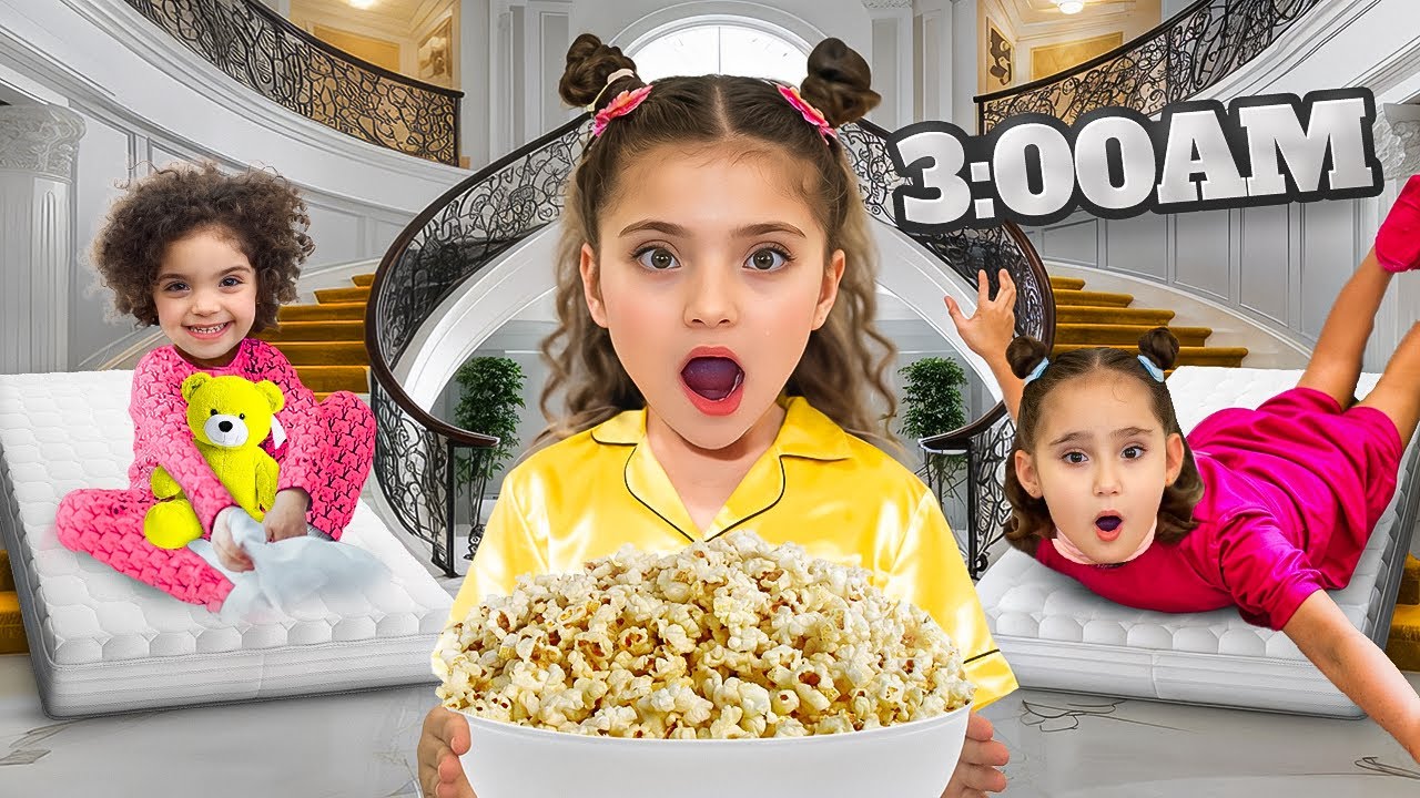 ملك نامت عند نايا | سهروا كل الليل وراحوا عالمدرسة بلا نوم😫
