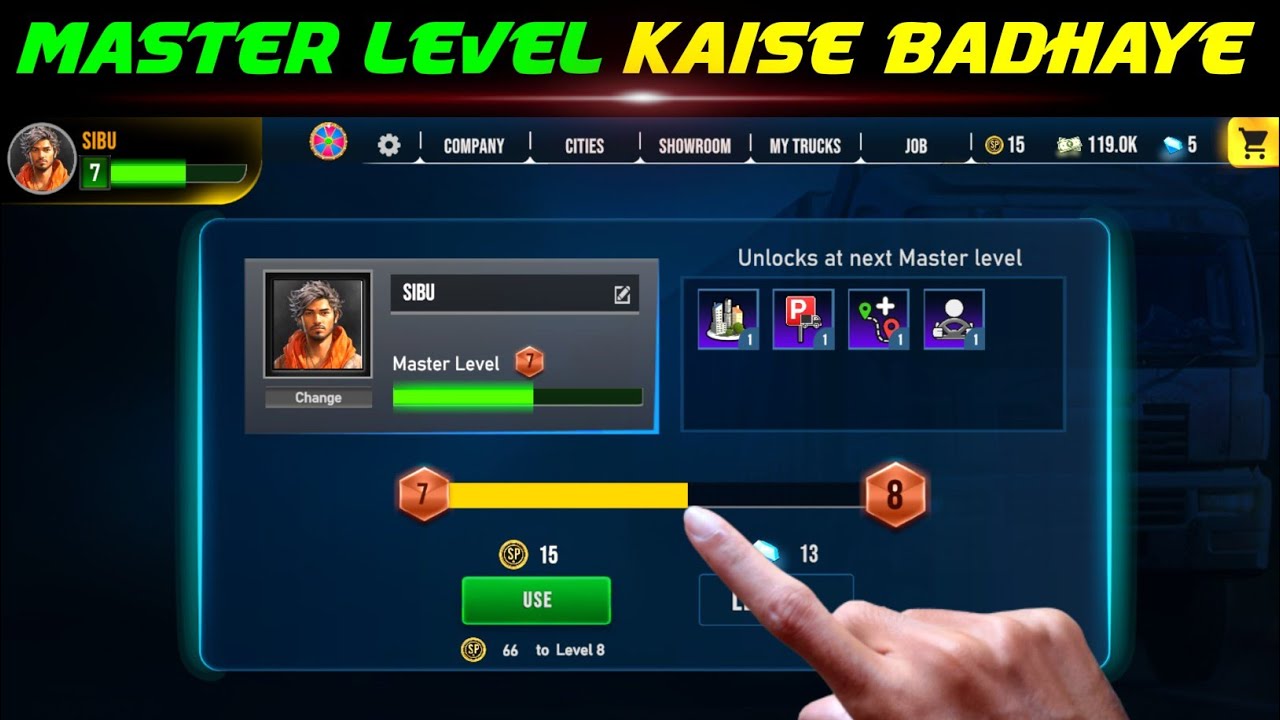 Truck Masters India Game Mein Master Level Kaise Badhaye | How to Increase Master Level