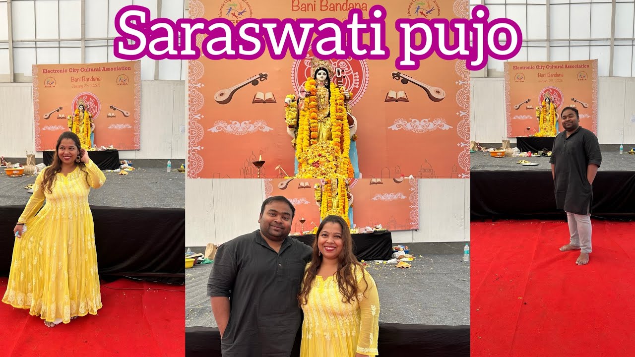Saraswati puja 2026 at White feather, Electronic City | Spend a lovely day | Evening coffee date
