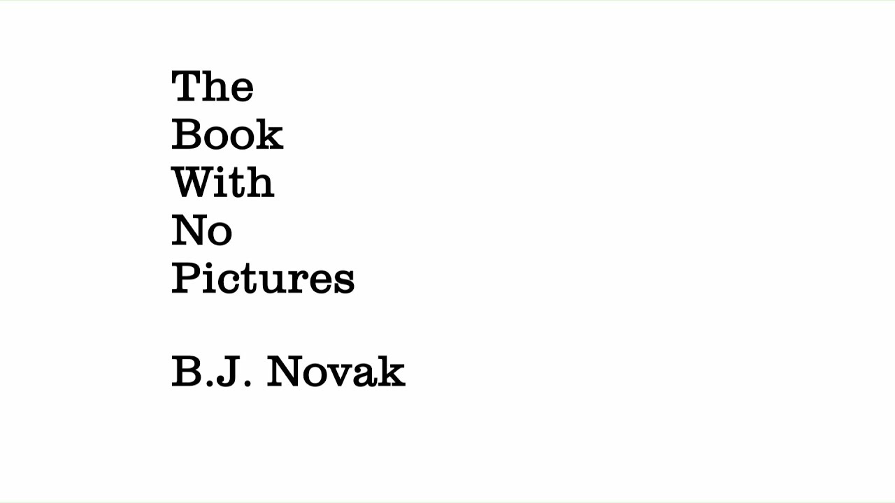 The Book With No Pictures - Animated Read Aloud