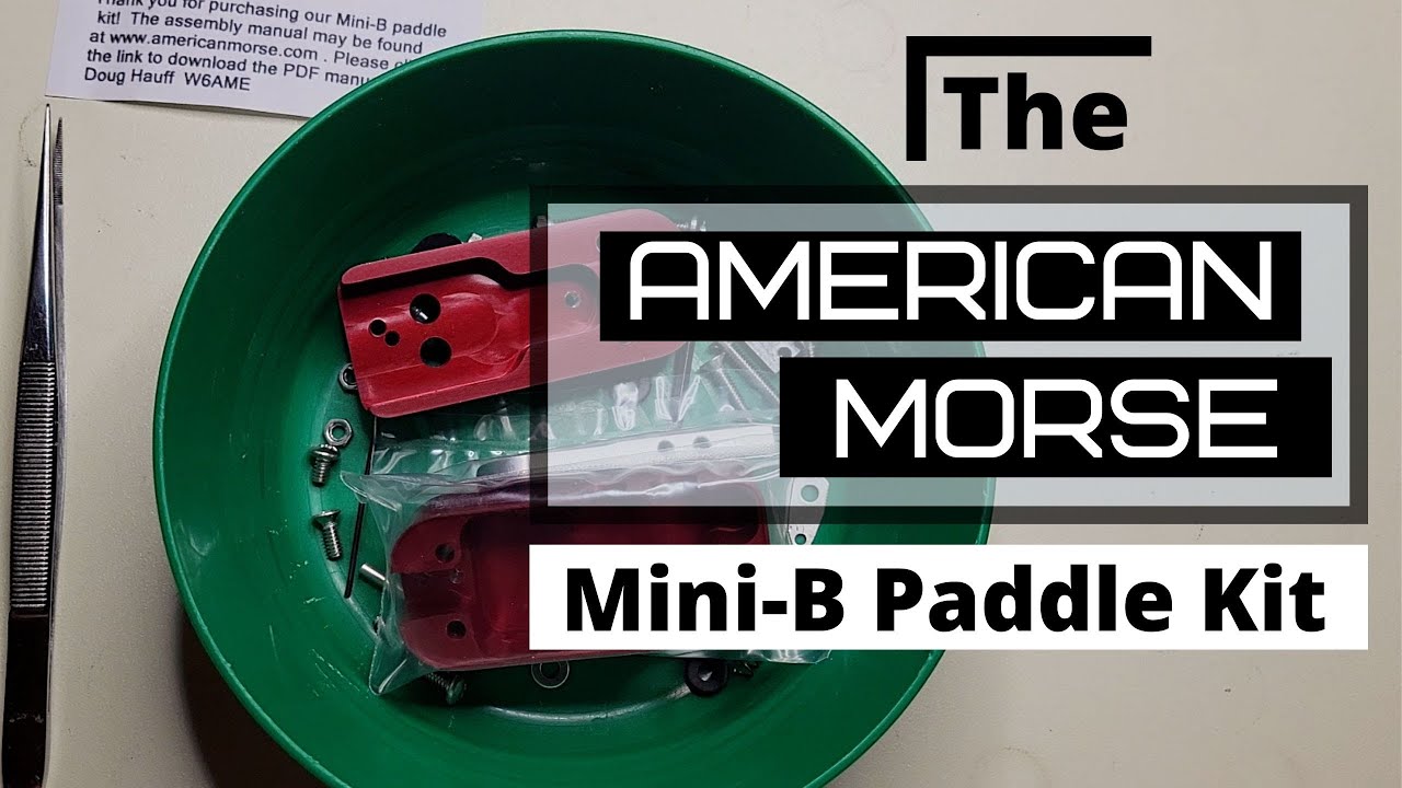 Morse Code Paddle Kit Build - American Morse Mini-B Miniature Single Lever Paddle