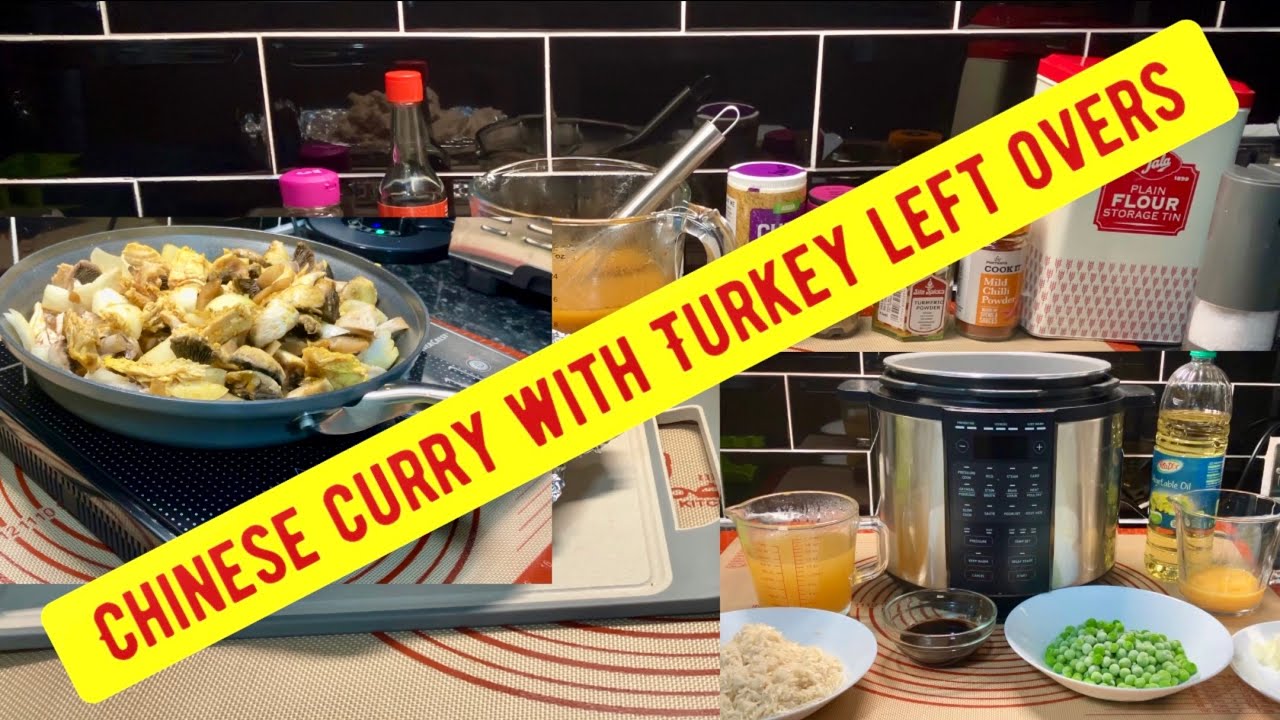What do we do with our left over Turkey. 🤔 Chinese curry and savoury rice