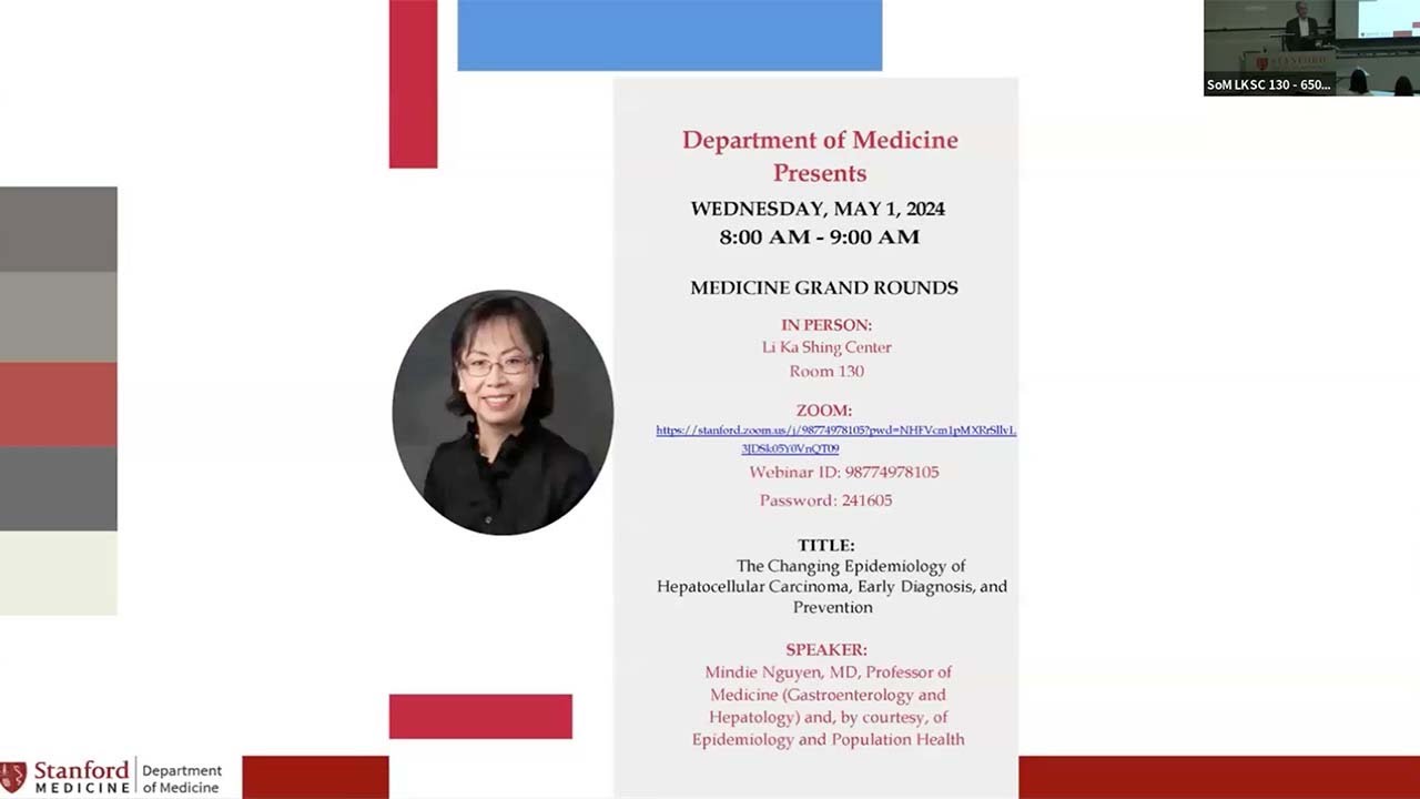 The Changing Epidemiology of Hepatocellular Carcinoma | DoM Grand Rounds | 1 May 2024