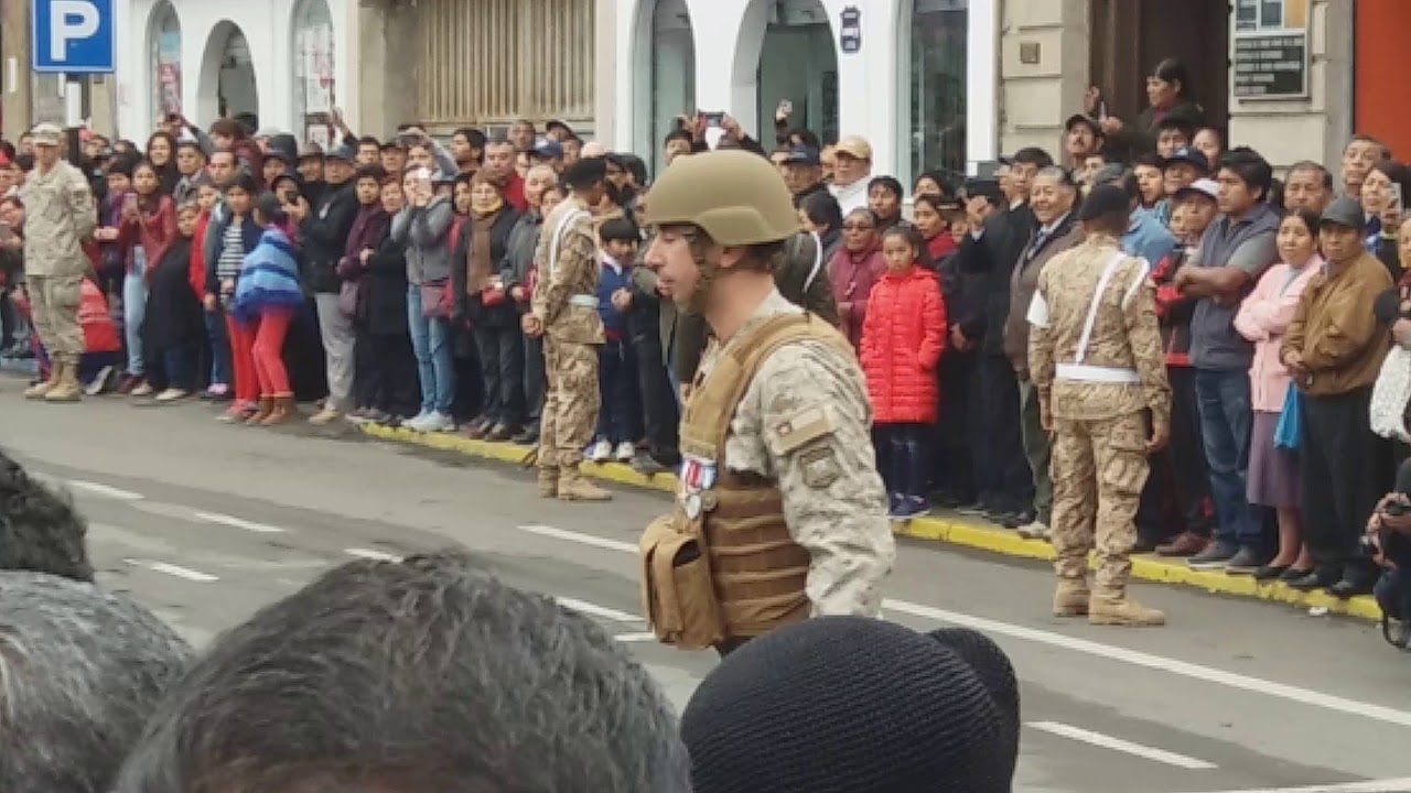 Desfile Chileno en Contrapunto de Tacna , 27 de Julio del 2018
