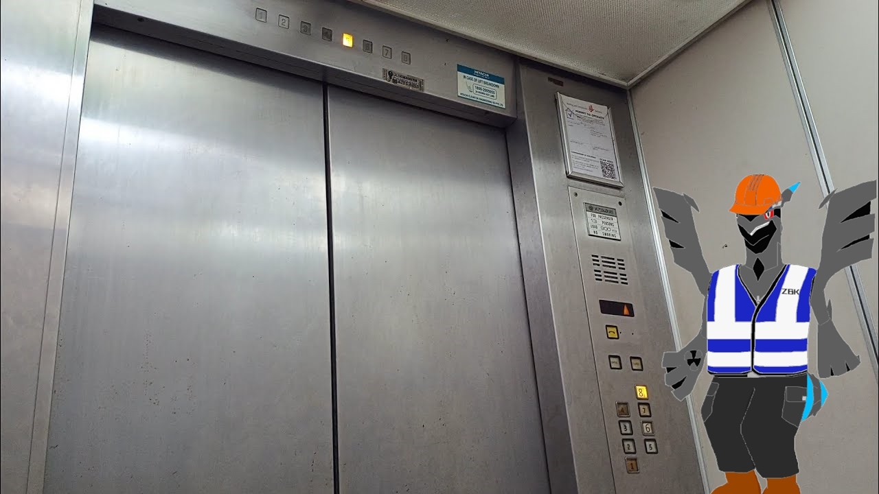 [4K] 日立ビルエースアストロB79エレベーター (全然未更新) Hitachi Buil-Ace Astro (B79) Elevator, MacPherson Industrial Cplx