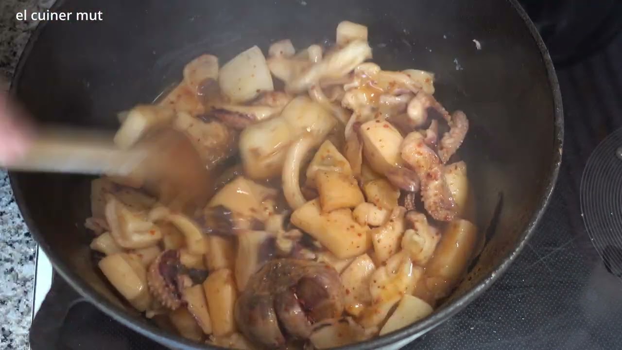 Estofat de sípia amb patates