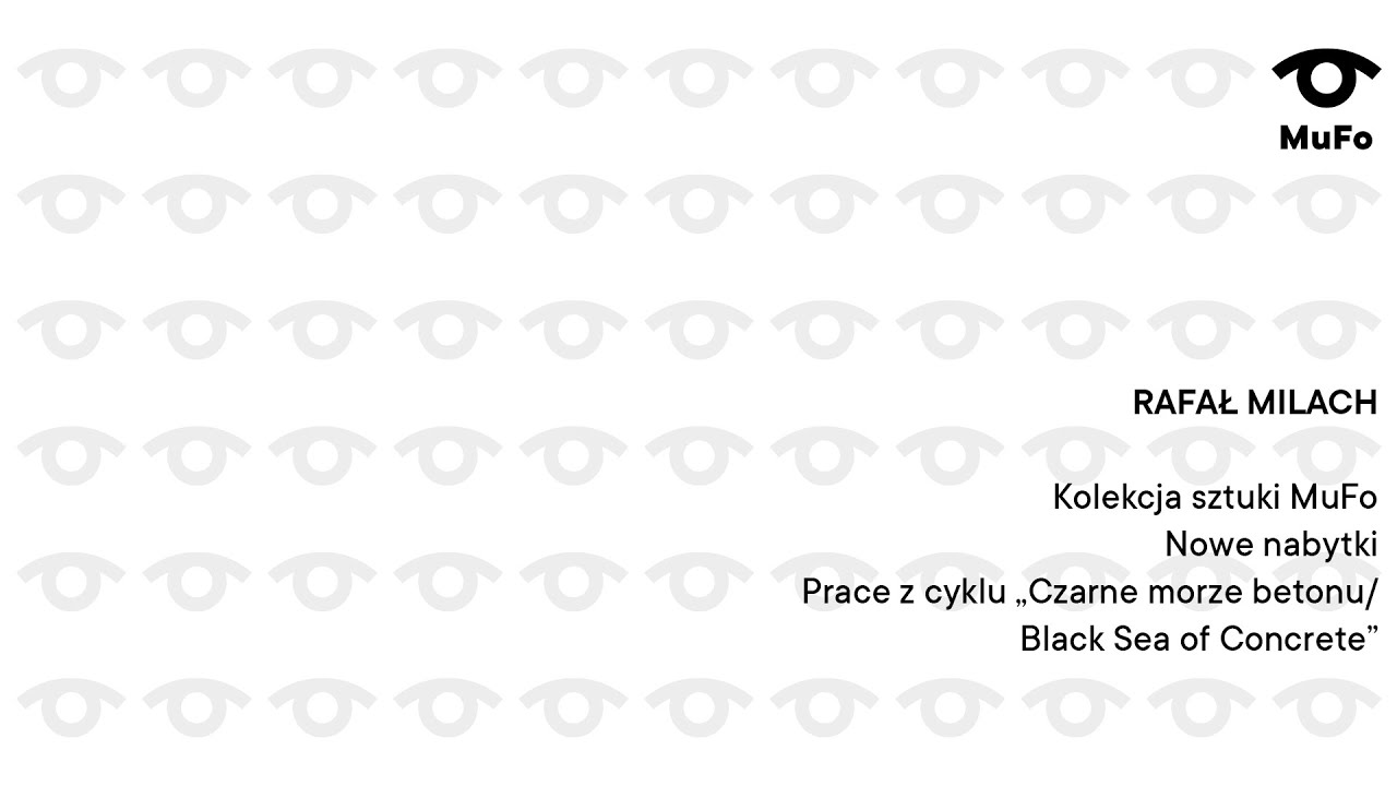 The Contemporary Art Collection MuFo. New Acquisitions |  Rafał Milach „Black Sea of Concrete”