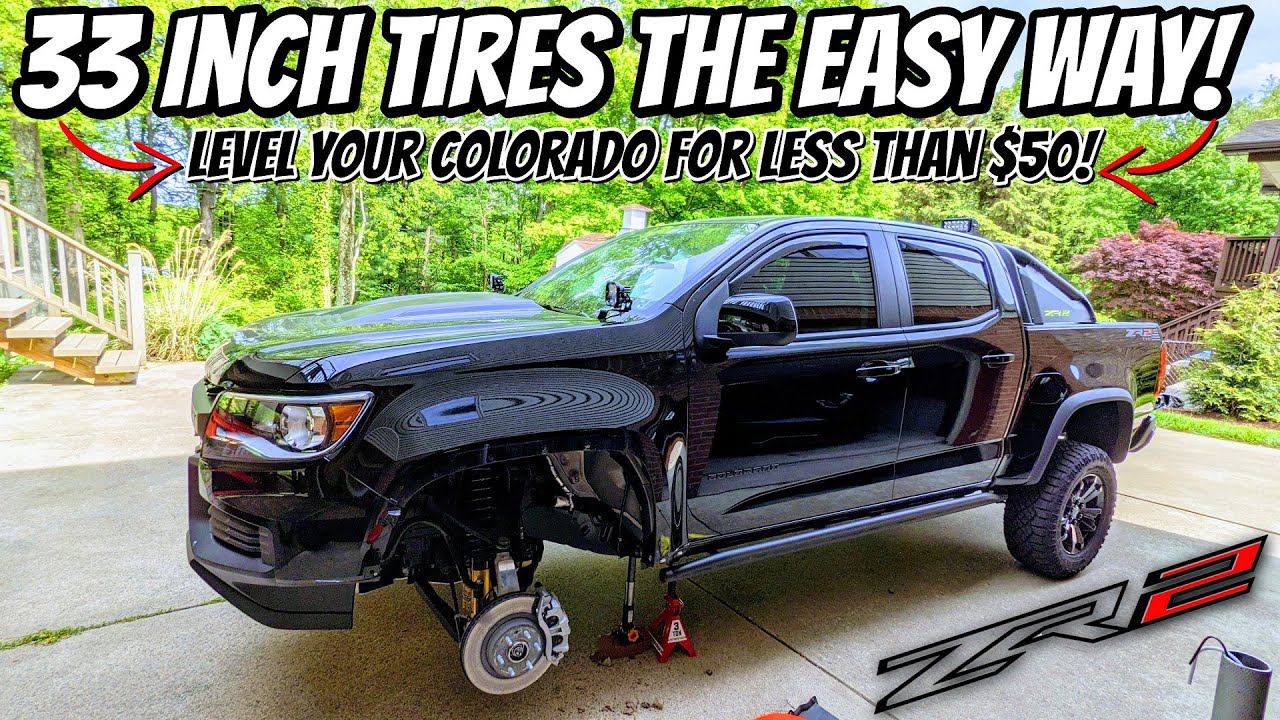 Chevy Colorado ZR2 Level Kit for UNDER $50! EASILY fit 33 inch TIRES!