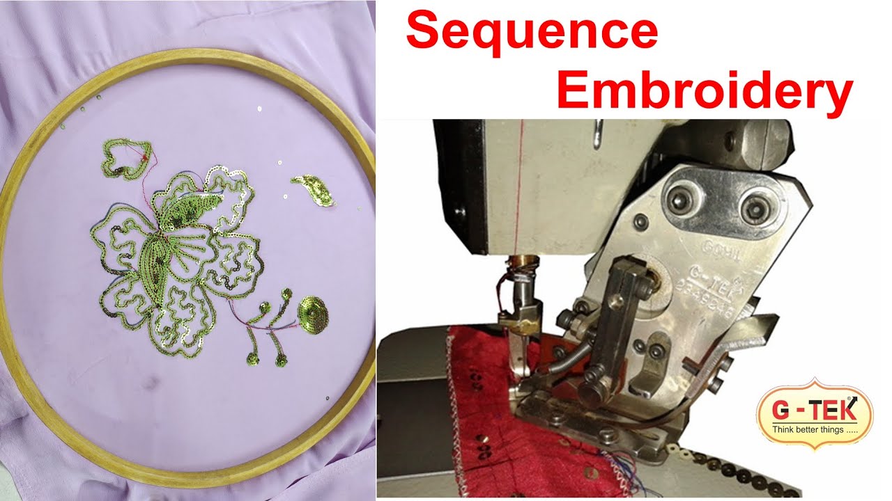 सितारे से एम्ब्रॉइडररी काम, Sequence Embroidery Machine, tikki Embroidery Machine
