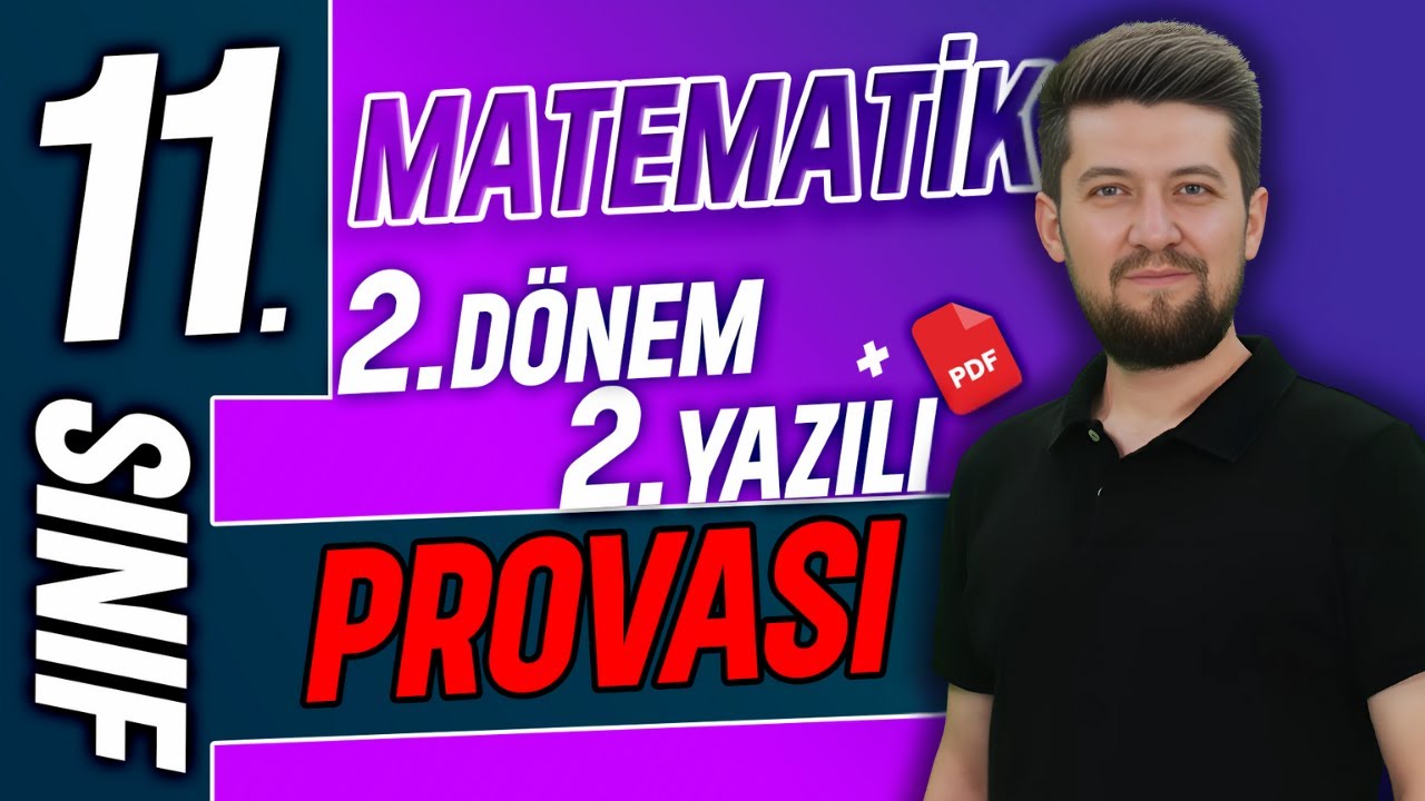 11. sınıf matematik 2. dönem 2. yazılı provası 🔵 2025 Zeduva
