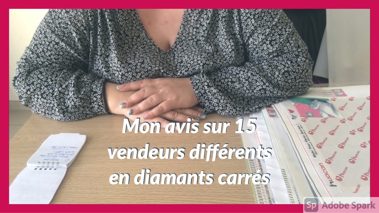 Diamond Painting / Comparatif de 15 vendeurs diamants carrés