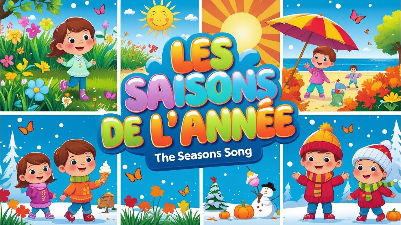Les Saisons &ndash; Comptine en Fran&ccedil;ais | French Song &ndash; The Four Seasons