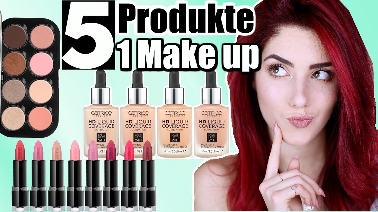 GANZES MAKE UP mit so WENIG Produkten wie MÖGLICH! 💥 Drogerie Alltags Make-up luisacrashion