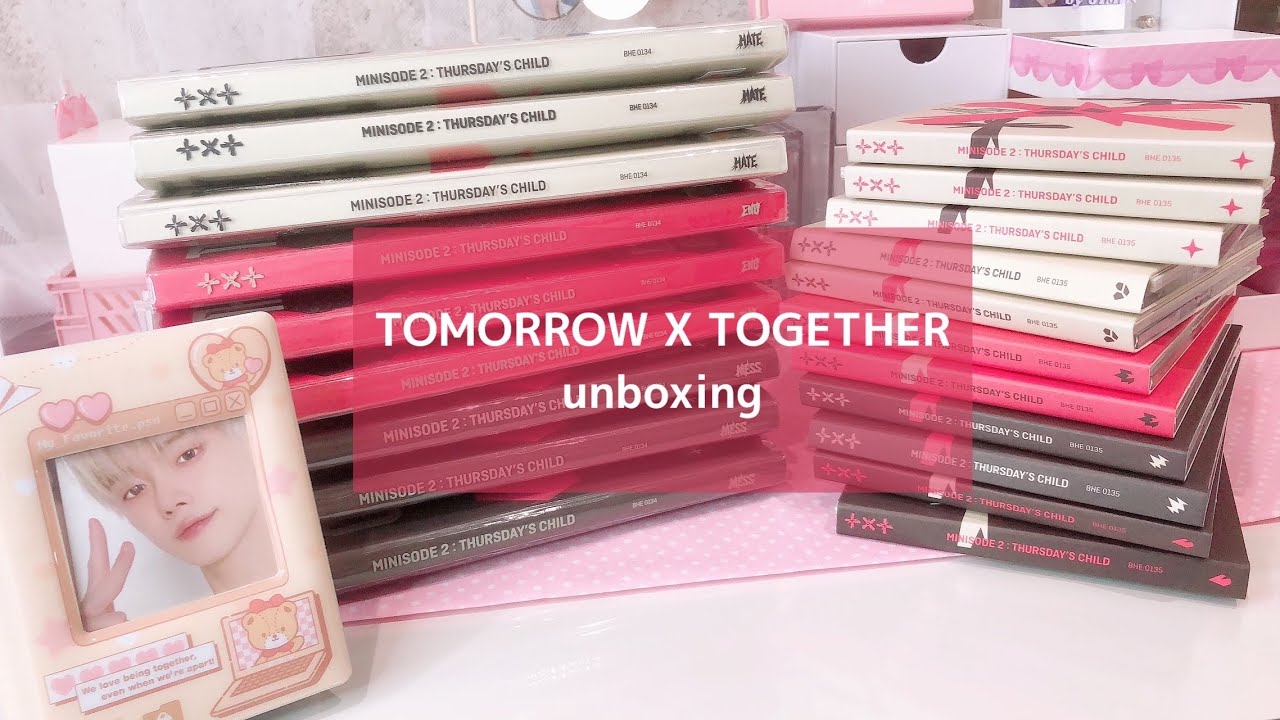 【TXT開封】Thursday'schild/moavlog/모아로그【TXTunboxing】