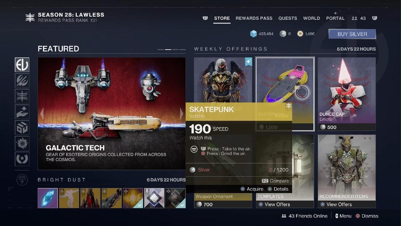 Destiny 2_Eververse this week 🐺