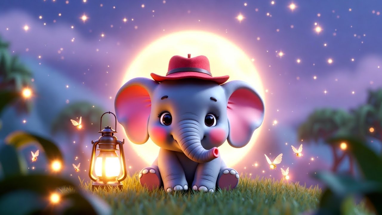 “Haathi Raja Ki Pyari Lori 🌙 | Soft Bedtime Story for Kids 🐘✨”#cartoon #kids #haathi  #babysongs 