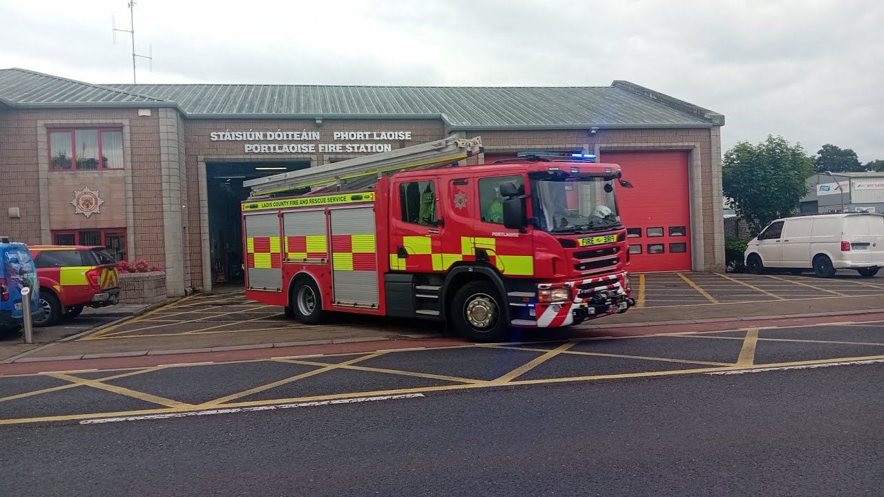 TURNOUT: Portlaoise Fire Stations' Alpha 1  and Kilo 1 turning out
