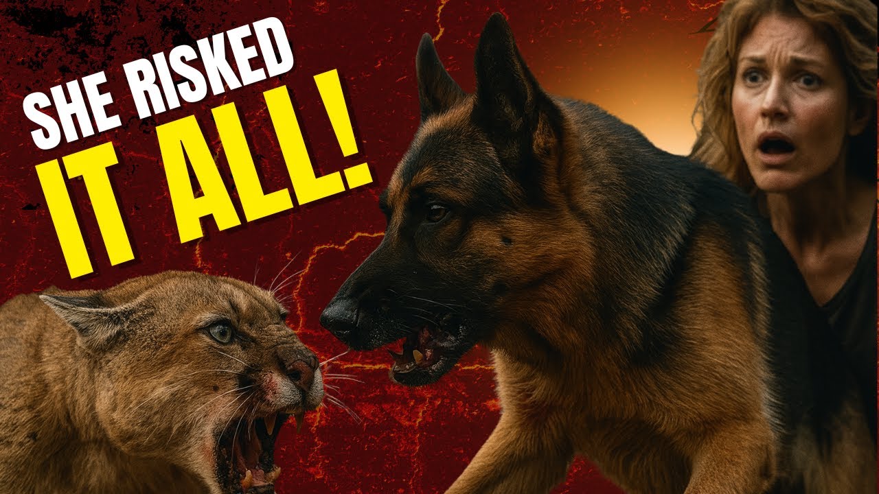 Unbreakable Bond: Dog Fights Off Mountain Lion to Protect Owner | German Shepherd Story