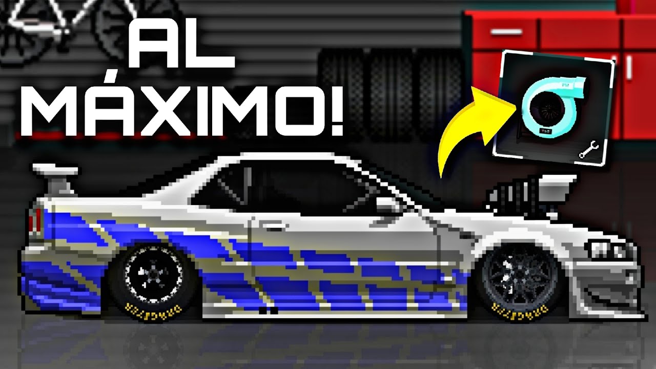 Modificando un Nissan GTR R34 al MÁXIMO 🔥 (+3,300 HP) // Pixel car racer // Pro league