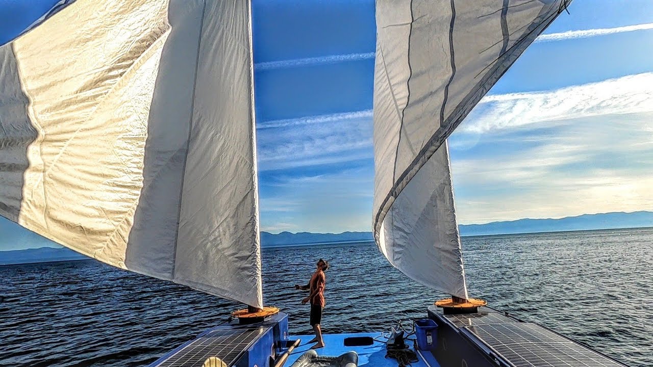 Oceansflow ep04: first sail, alternative energy barge