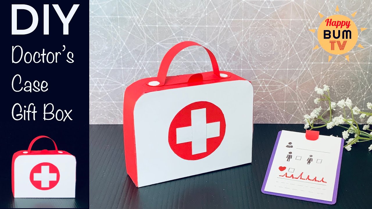 DIY DOCTOR’S CASE GIFT BOX I DIY FIRST AID GIFT BOX I EASY DIY PAPER CRAFT
