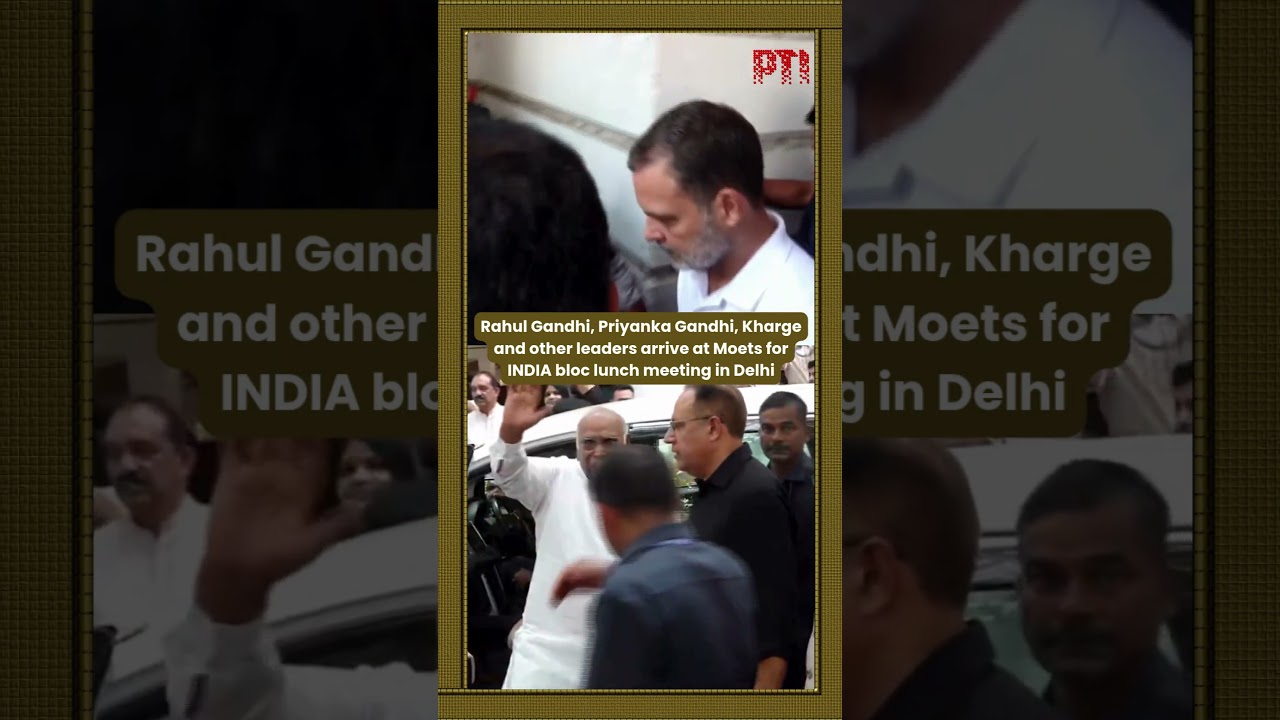 Rahul, Priyank, Kharge and other leaders arrive at Moets for INDIA bloc lunch meeting in Delhi