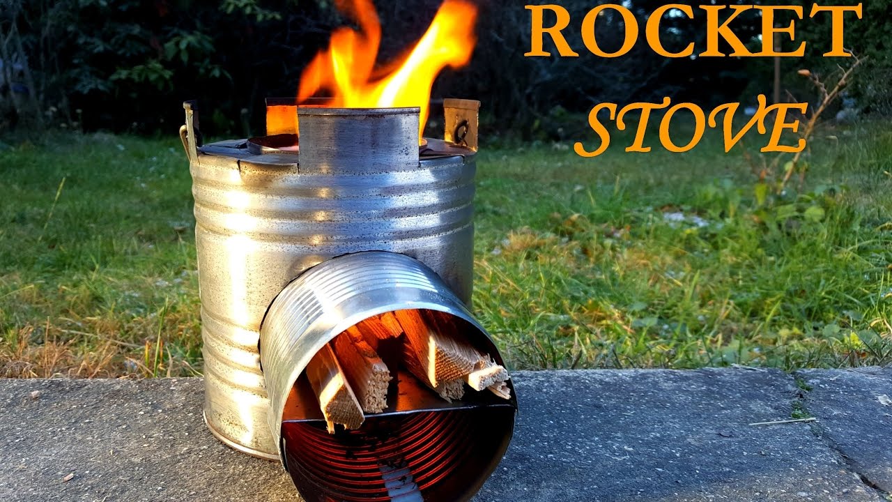 How to make Rocket Stove - DIY - homemade from can