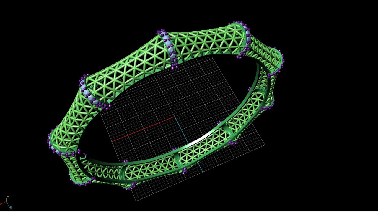 how to make 3d jewellery cad design how to design bangle in matrix 9  #bs3darts #youtube