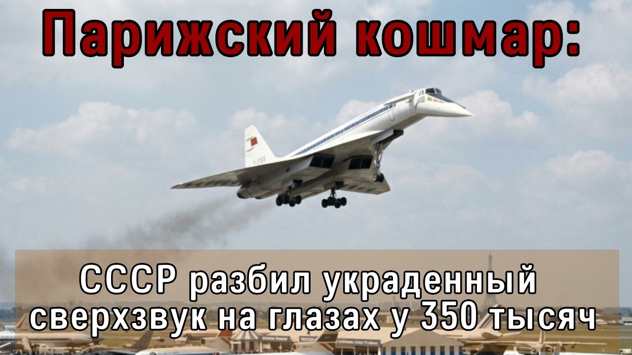 СССР украл Конкорд и разбил его в прямом эфире. Катастрофа Ту-144