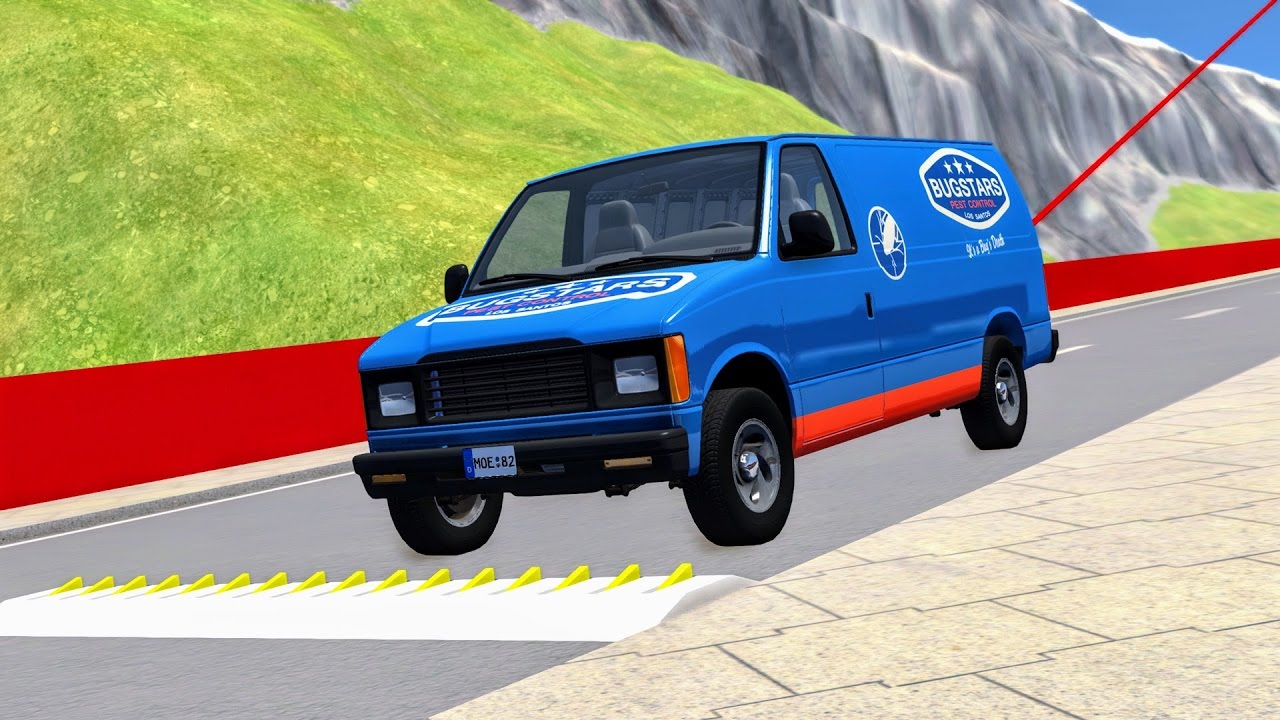 Spike Strip High Speed Crashes #19 – BeamNG Drive