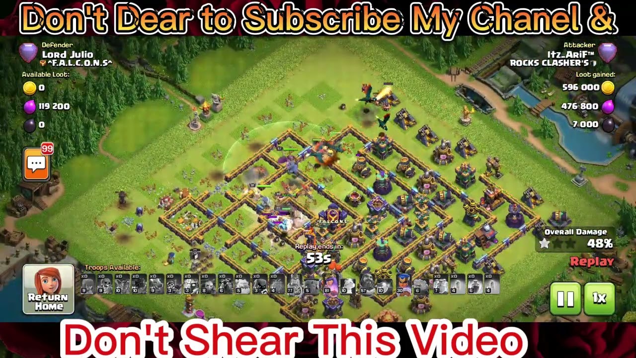 The Underrated Army On TH 15 Part 14. #clashofclansattackvideo #clashofclansattackstrategy #coc