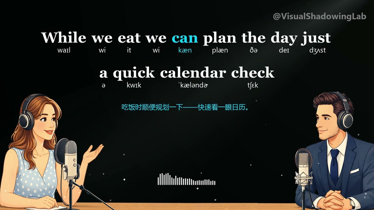 Shadowing English Speaking Practice: Morning Routine for Basic English Fluency (Day 1)