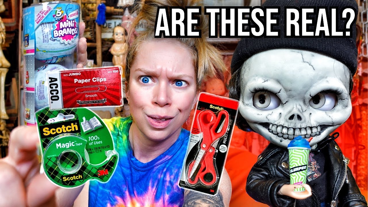 Opening SECRET Stationery Mini Brands? - Are These Real?