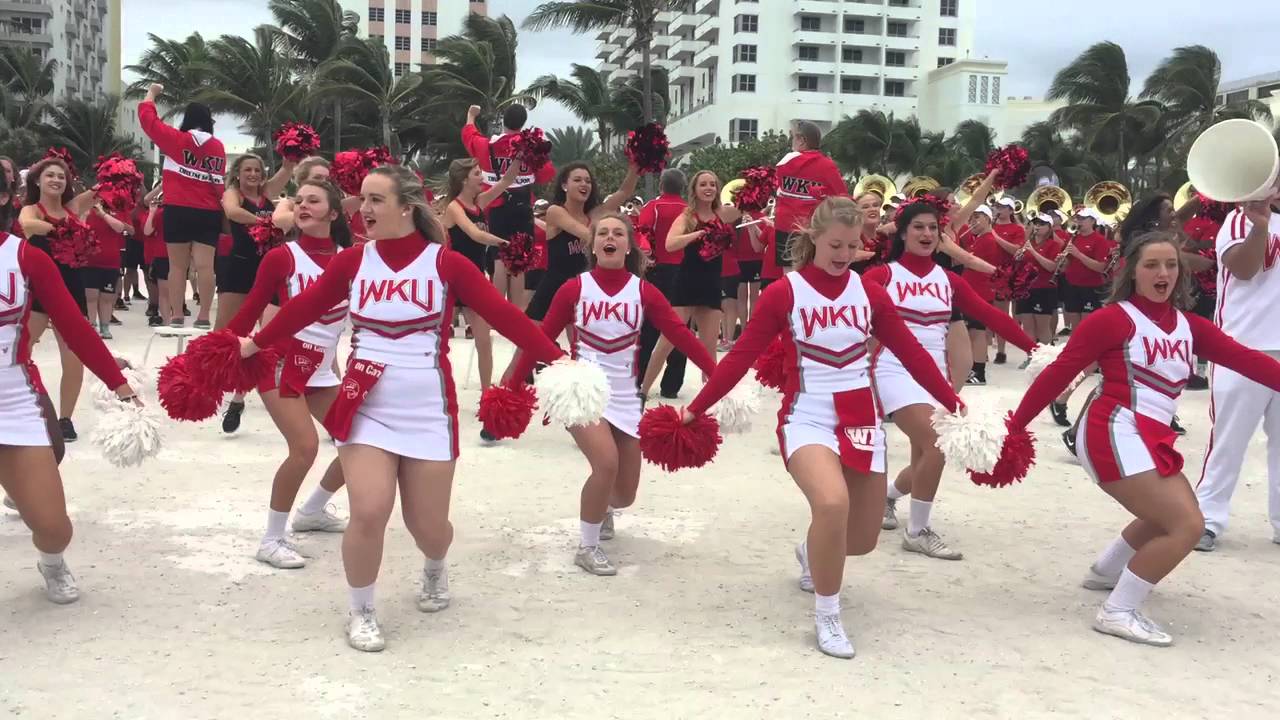 The WKU Fight Song at the Miami Beach Bowl 2015 Pep Rally