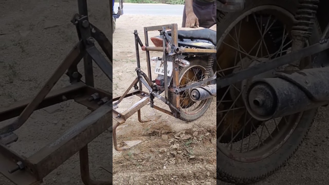 New bike cultivator for all bikes #cultivator #kisan #farming #farmer #welding #tvs mobile6377543794