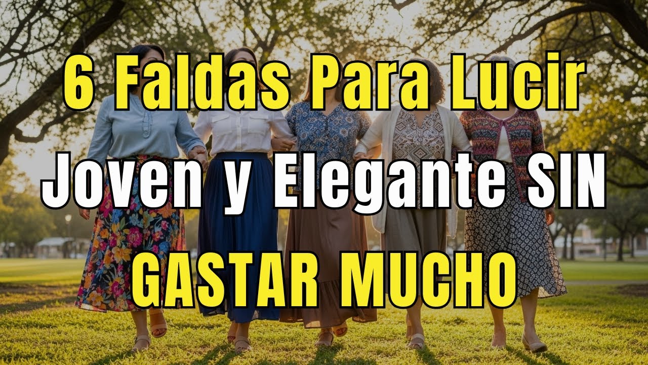 Solo estas 6 faldas te harán lucir elegante después de los 60