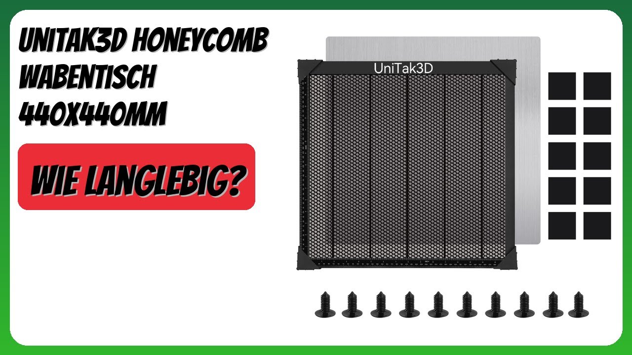 BEWERTUNG (2026): UniTak3D Honeycomb Wabentisch 440x440mm. Infos