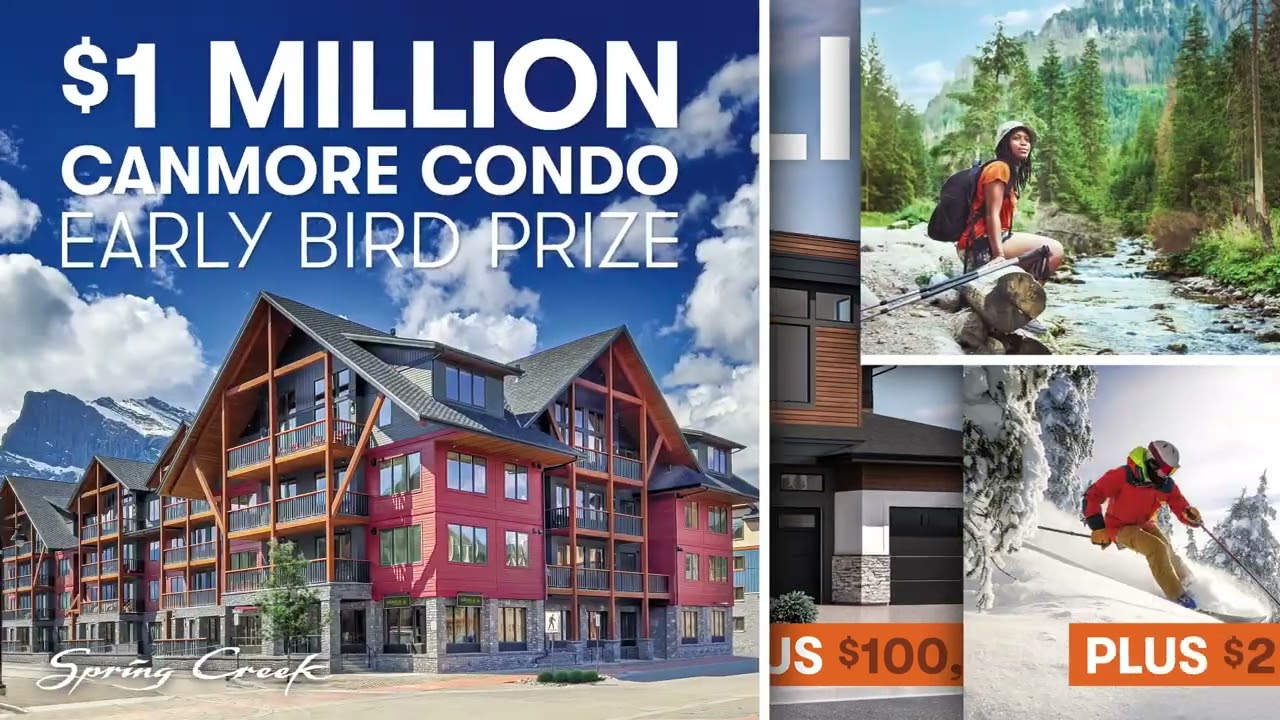 Win 2 Incredible Properties! A $3 Million Grand Prize Showhome and a $1 Million Canmore Condo!