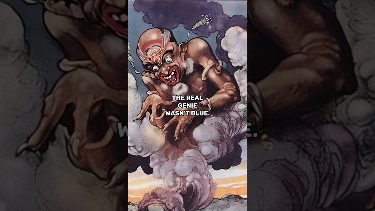 The real Genie wasn't Blue #story #history #art #arthistory #historyofart #illustrationnation
