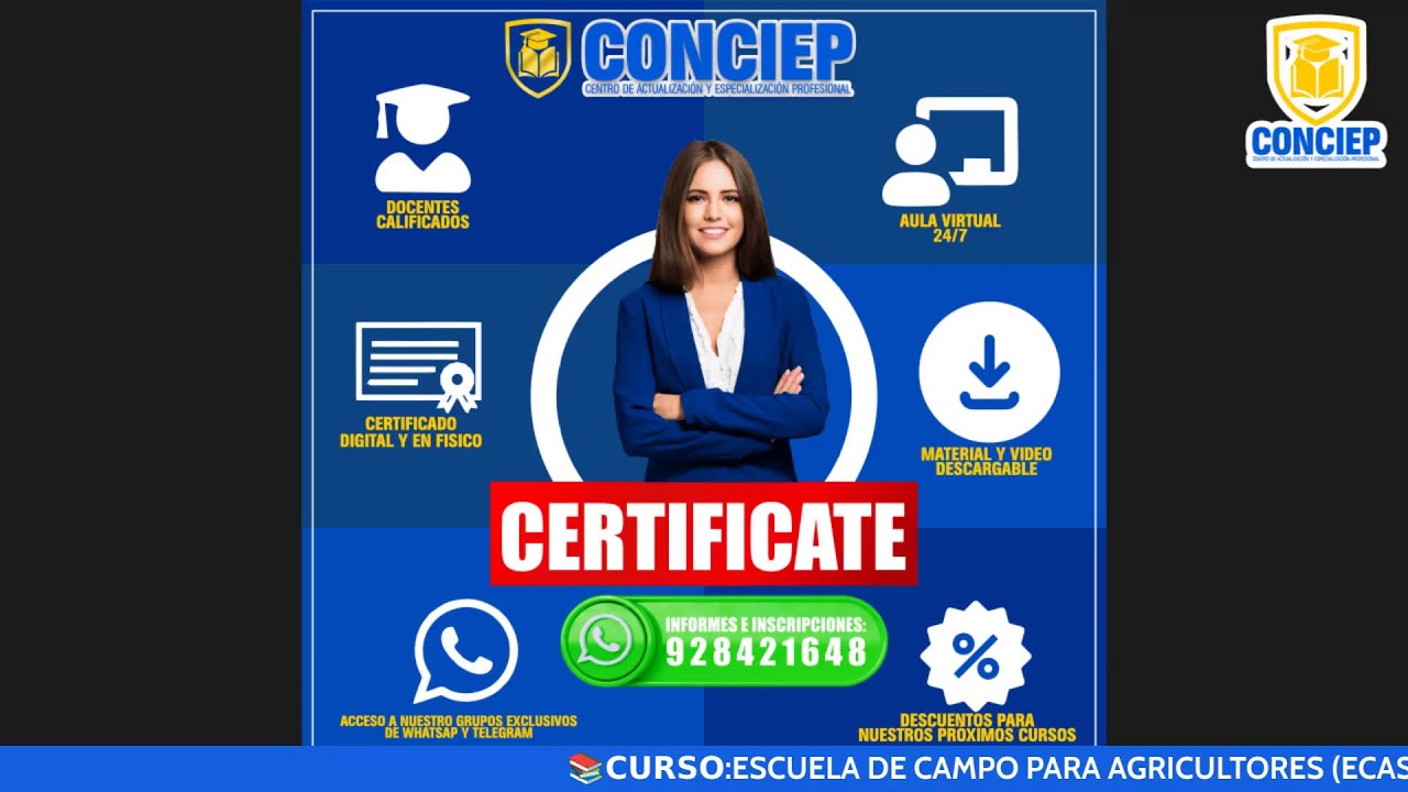 📚𝗖𝗨𝗥𝗦𝗢 :ESCUELA DE CAMPO PARA AGRICULTORES (ECAS)📚