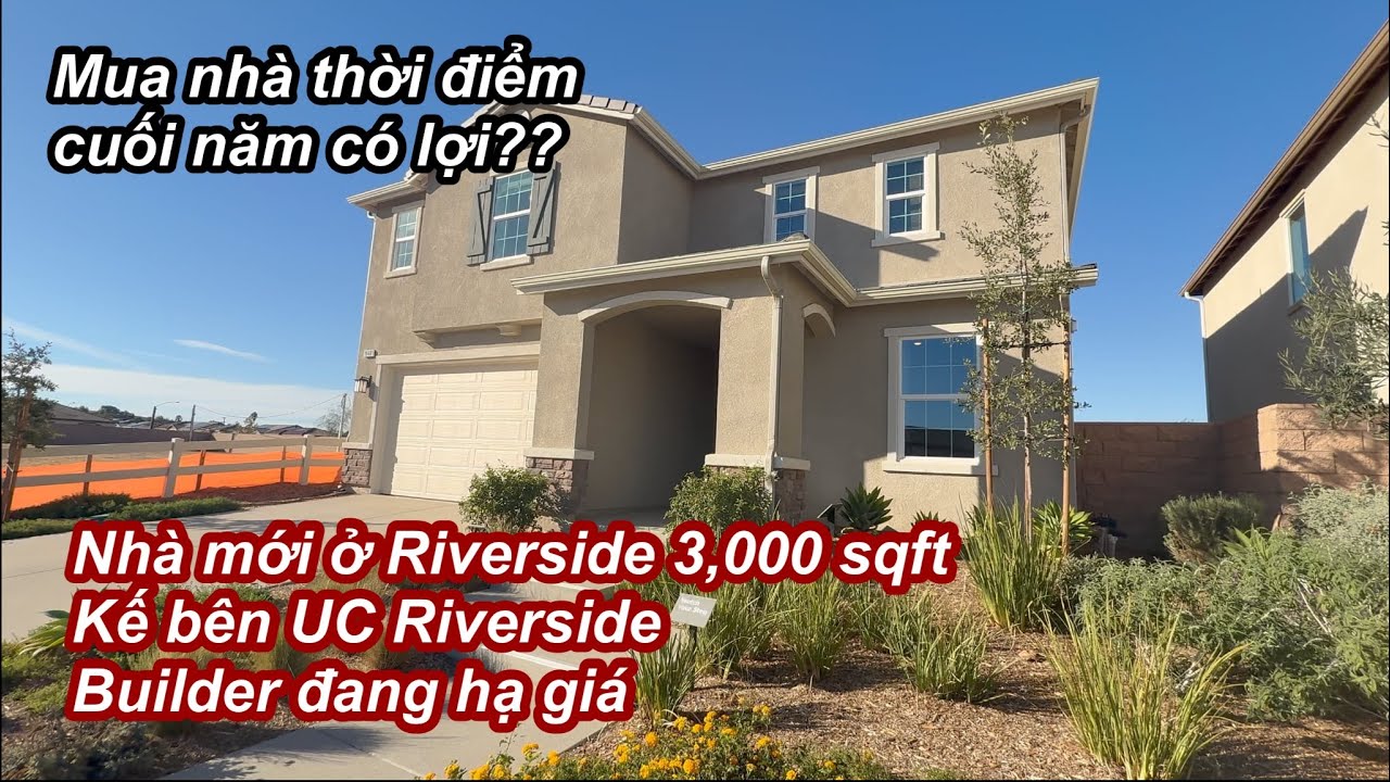 Nhà mới xây ở Riverside rộng gần 3,000 sqft | Gần ngay trung tâm trường đại học Riverside