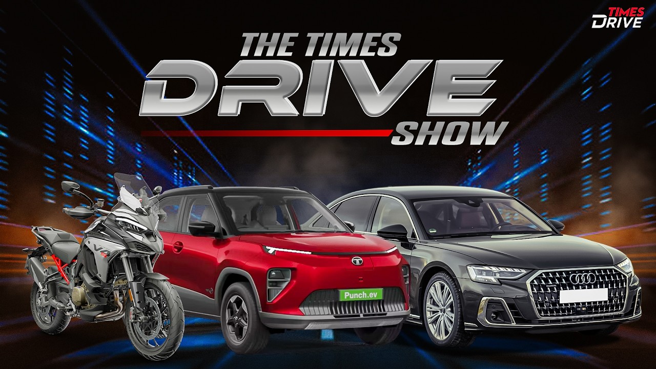 Tata Punch EV and Ducati Multistrada V4 S Review, Audi A8L Security Walkaround | Times Drive Show
