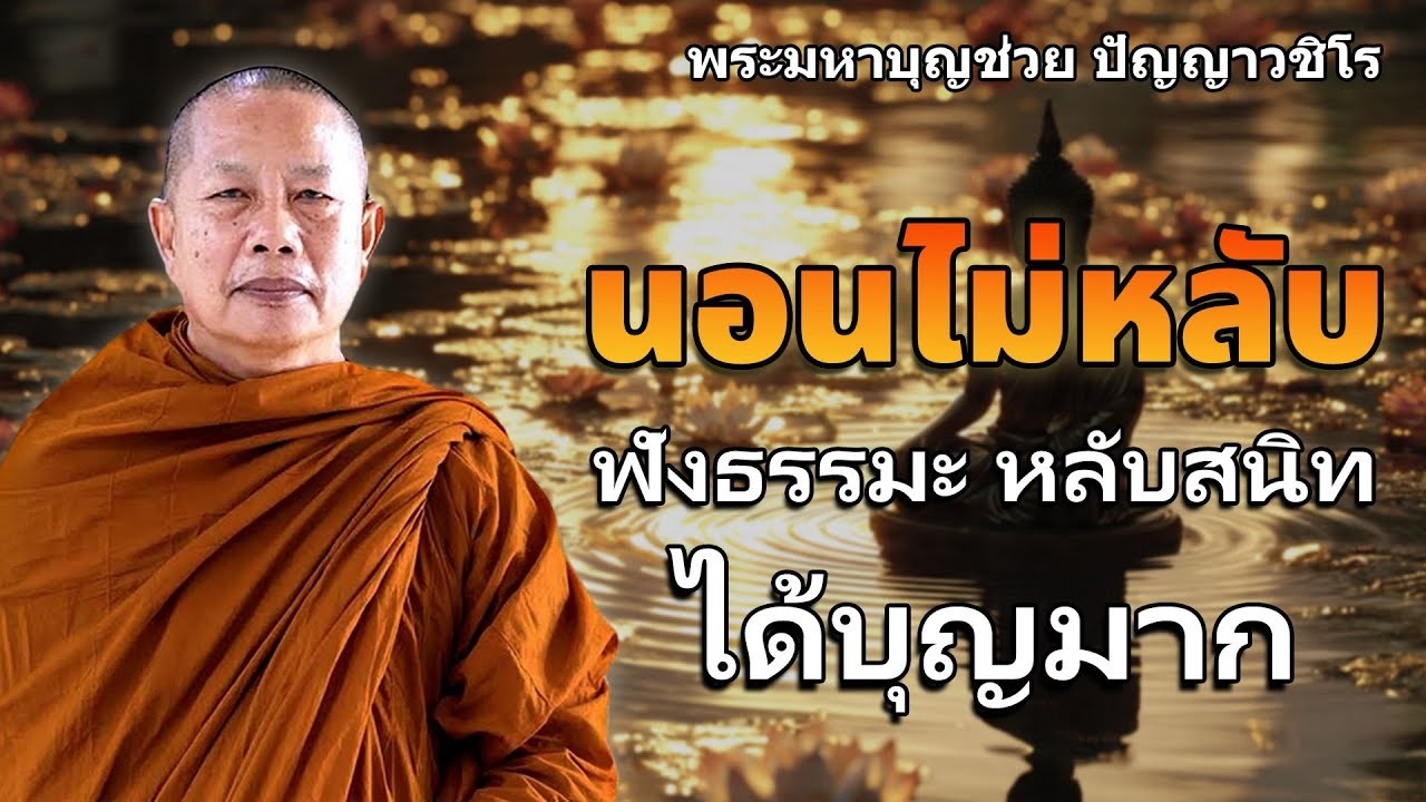 นอนไม่หลับ ฟังธรรมะแล้วผ่อนคลาย นอนหลับลึก ได้บุญมาก 🙏 ฟังธรรมะก่อนนอน จิตคุณจะสงบเร็ว
