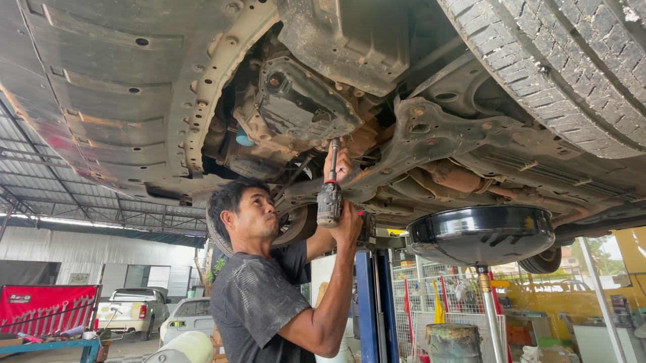 เปลี่ยนกรองเกียร์ออโต้ นิสสัน อัลเมร่า ดูแลรักษาเกียร์ออโต้ nissan almera