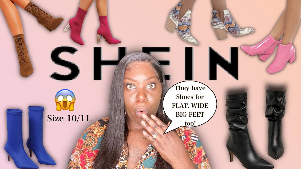 SHEIN SHOE HAUL| Plus Size Shoe Haul| Shoes for BIG WIDE FLAT FEET