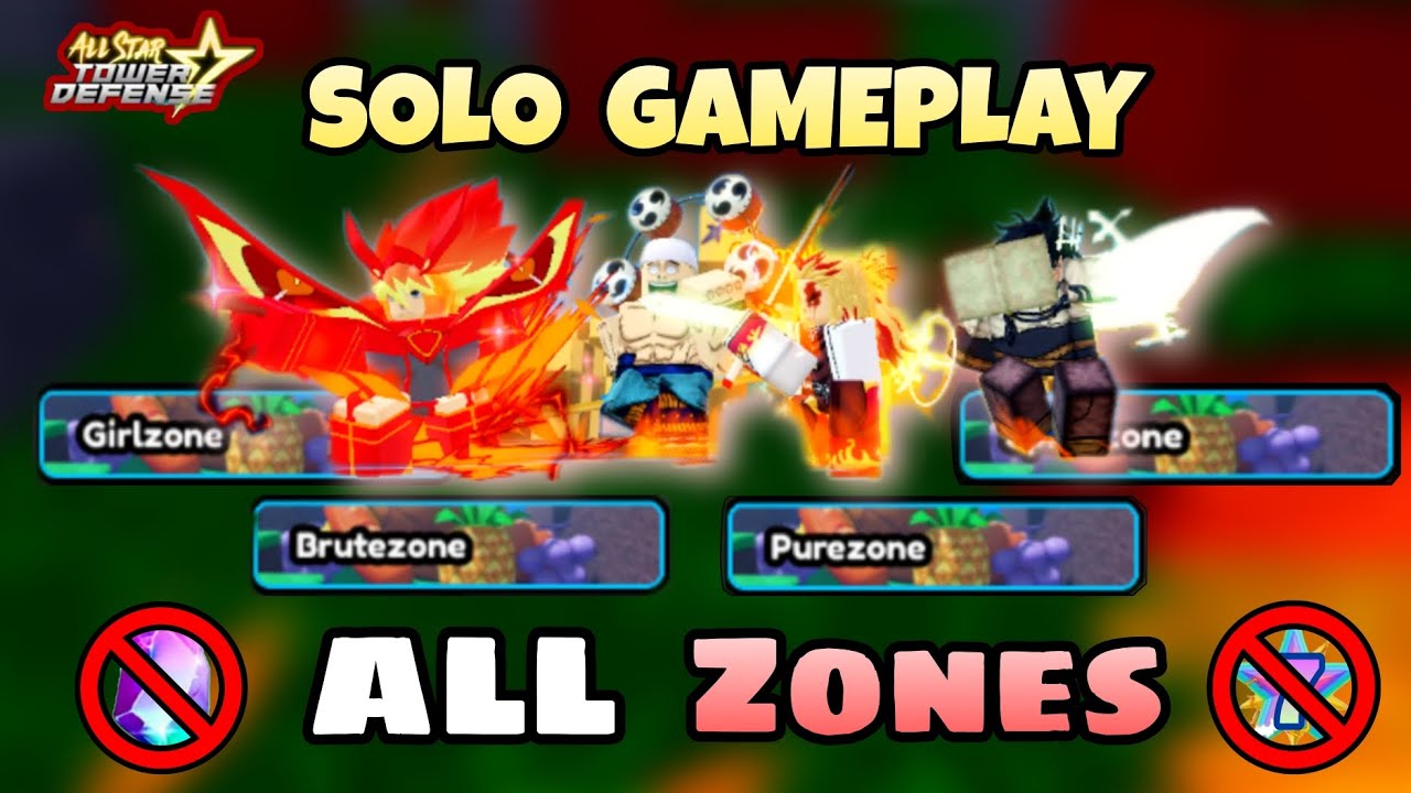(+500 STARDUST) How to Solo all Category Zones | All Star Tower Defense