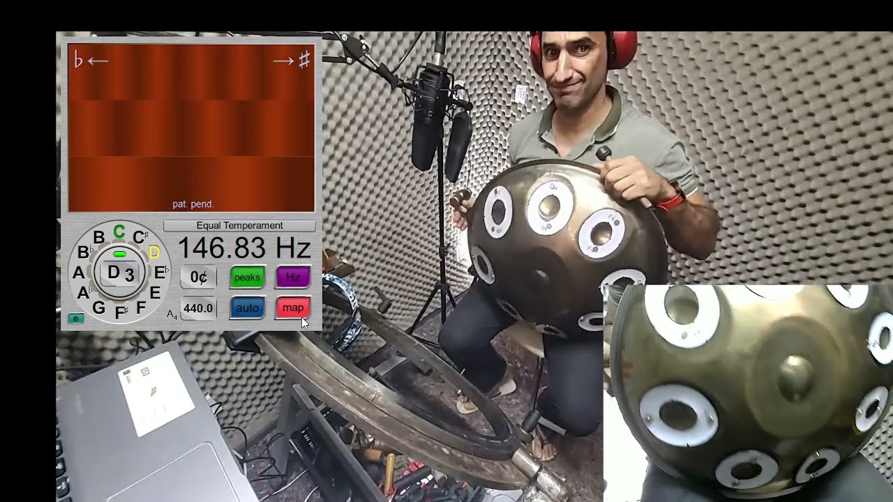 First time using linotune to tune a handpan