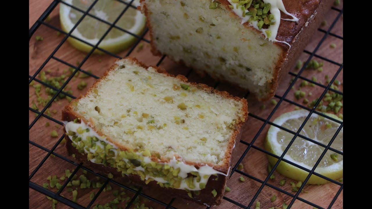 Lemon-Pistachio Bread!!Fluffy & Lemony!!